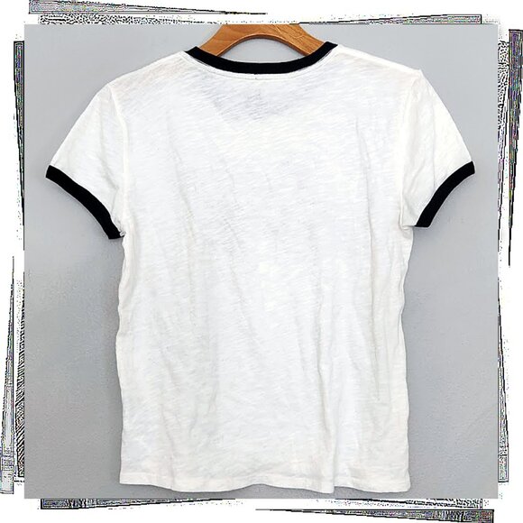 NWOT: White + Black Piping Volcom Logo Tee (S) by Volcom - Picture 4 of 4